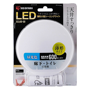 アイリスオーヤマ 小型シーリングライト 薄形600lm 昼光色 SCL6D-UU（572424）（直送品）